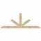 Ekena Millwork Saratoga Rough Sawn Timber Gable Bracket, Douglas Fir, 108"W x 40"H x 2"D x 6"F, 9/12 Pitch GBW108X40X0206SAR00RDF - alternate 1